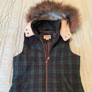 Adorable flannel vest!